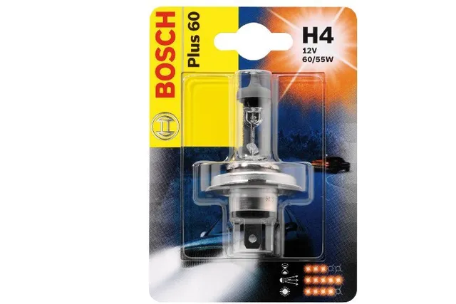 Лампа галогеновая Bosch Plus 60 12В / 60/55Вт / P43T