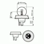 Лампа накаливания Philips  R2 R2