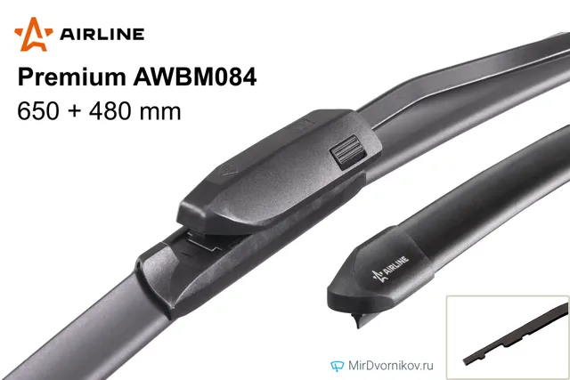Комплект щёток Airline Premium AWBM084 650/480 мм для Ауди РС3