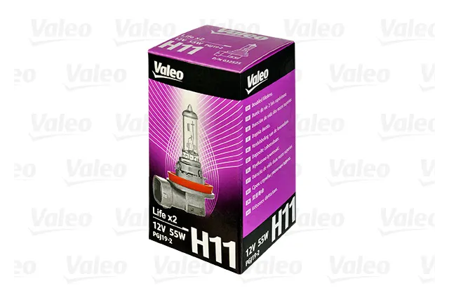 Лампа галогеновая Valeo Life x2 12В / 55Вт / PGJ19-2
