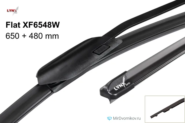 Комплект щёток LYNXauto Flat XF6548W 650/480 мм для Ауди РС3