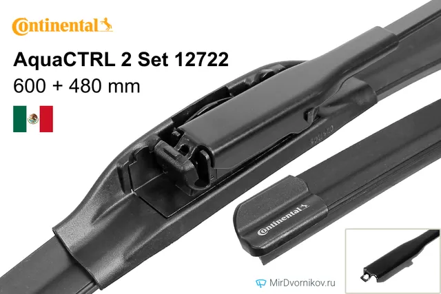 Комплект щёток Continental AquaCTRL 2 Set 12722 600/480 мм для Ауди С3
