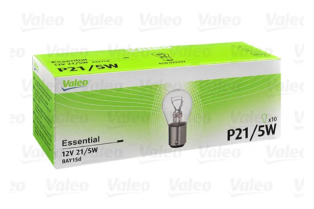 Лампа галогеновая Valeo Essential 12В / 21/5Вт / BAY15d x 10шт.