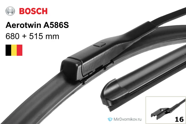 Комплект щёток Bosch Aerotwin A586S 680/515 мм для Ауди ску 7