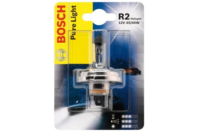 Лампа галогеновая Bosch Pure Light 12В / 45/40Вт / P45t