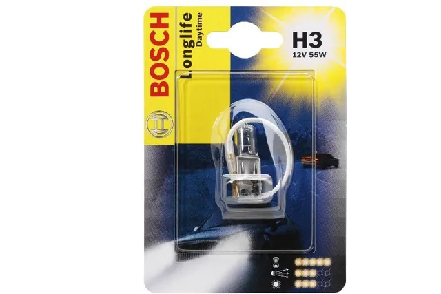 Лампа галогеновая Bosch Longlife Daytime 12В / 55Вт / PK22s