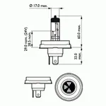 Лампа накаливания Philips Visio R2 R2