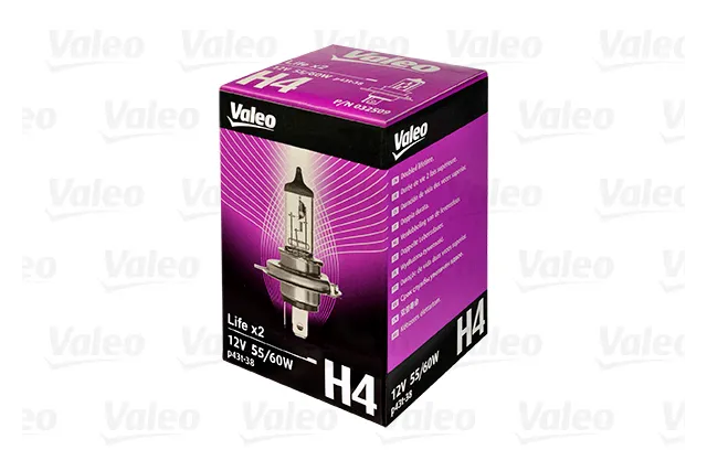 Лампа галогеновая Valeo Life x2 12В / 60/55Вт / P43t-38