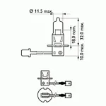 Лампа галогеновая Philips LongerLife H3