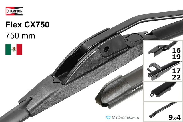 Щётка стеклоочистителя Champion Flex CX750
