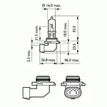 Лампа галогеновая Philips Premium +30% HB3