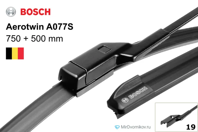 Щётка стеклоочистителя Bosch Aerotwin A077S