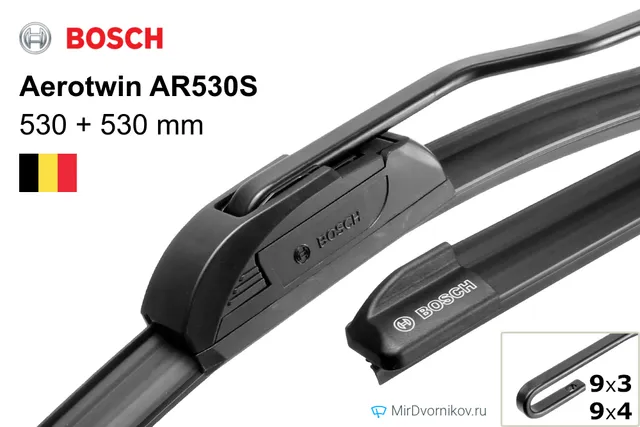 Комплект щёток Bosch Aerotwin AR530S ×2, 530 мм для Ауди 90