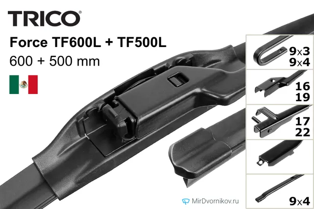Комплект щёток Trico Force TF600L + TF500L 600/500 мм для Ауди А5 Купе