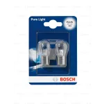 Лампа галогеновая Bosch Pure Light 12В / 21Вт / BA15s x2шт