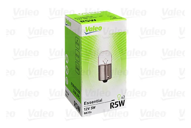 Лампа галогеновая Valeo Essential 12В / 5Вт / BA15s x 2шт.