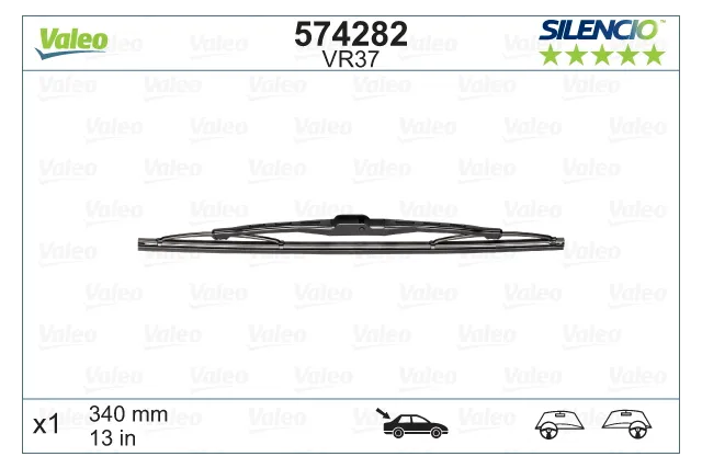 Щётка стеклоочистителя Valeo Silencio Rear VR37