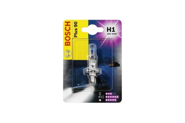 Лампа галогеновая Bosch Plus 90 12В / 55Вт / P14,5s