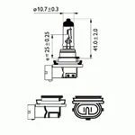 Лампа галогеновая Philips LongerLife H11