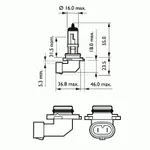 Лампа галогеновая Philips Premium +30% HB4