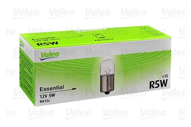 Лампа галогеновая Valeo Essential 12В / 5Вт / BA15s x 10шт.