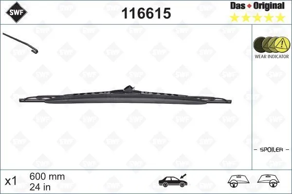 SWF Standard Spoiler x1 615 SWF Standard Spoiler x1 615