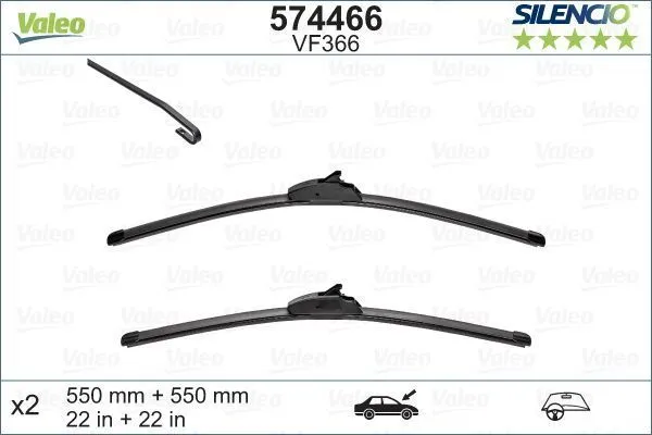 Valeo Silencio Flat VF366 Valeo Silencio Flat VF366