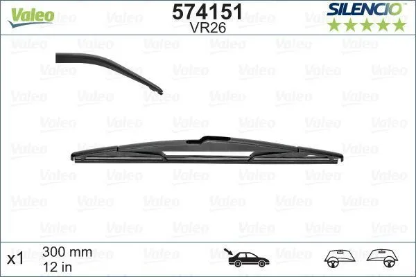 Valeo Silencio Rear VR26 Valeo Silencio Rear VR26