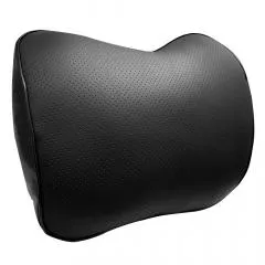 Подушка под поясницу, черная, эко-кожа (33*30 см)