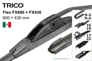 Trico Flex FX600 + Trico Flex FX430 Trico Flex FX600 + Trico Flex FX430