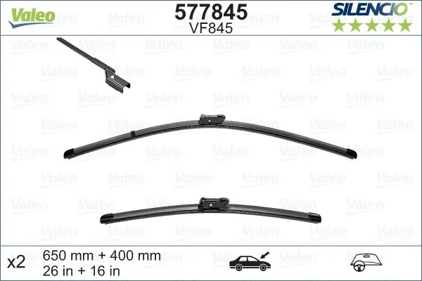 Valeo Silencio Flat VF845 Valeo Silencio Flat VF845