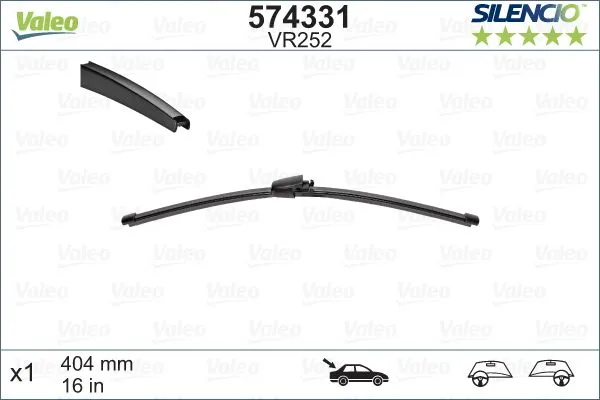 Valeo Silencio Rear VR252 Valeo Silencio Rear VR252