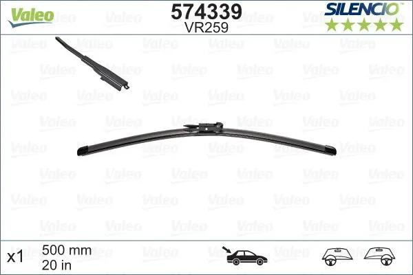 Valeo Silencio Rear VR259 Valeo Silencio Rear VR259