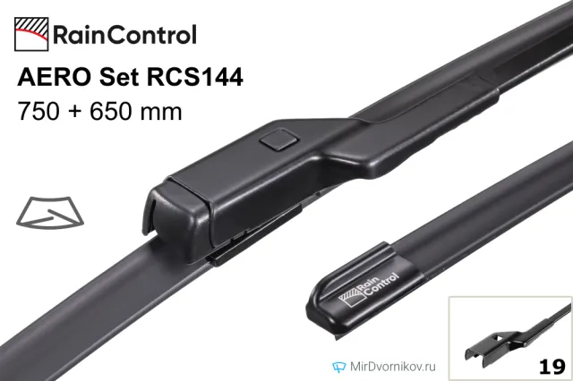 Дворники для Пежо 308 СВ I [T7] 05.2008-01.2014. Щетки стеклоочистителя RainControl AERO Set RCS144 для Peugeot 308 SW I [T7] 05.2008-01.2014