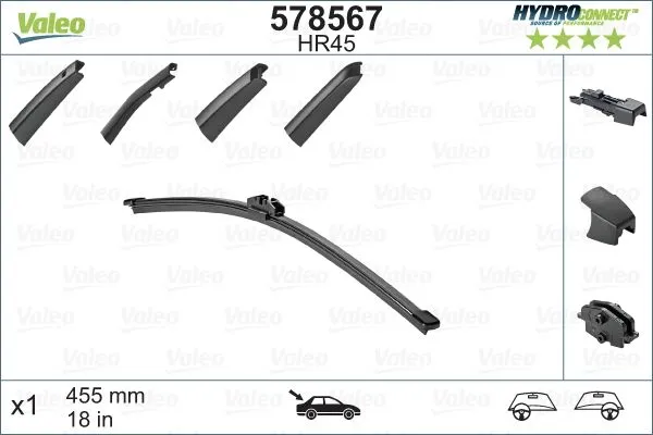 Valeo HydroConnect Rear HR45 Valeo HydroConnect Rear HR45