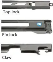 Типы креплений щеток стеклоочистителя - Top Lock, Pin Lock, Claw