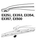 Щетки стеклоочистителей Trico ExactFit Rear EX353 (дворники) #6