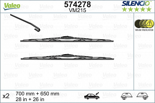 Valeo Silencio Performance KIT x2 VM215