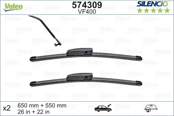 Valeo Silencio Flat VF400 Valeo Silencio Flat VF400