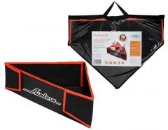 Органайзер угловой в багажник, складной 40*40*58*14 см (11л), черный/оранжевый