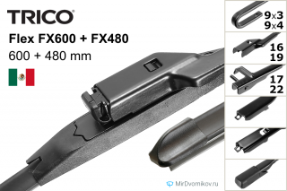 Trico Flex FX600 + Trico Flex FX480 Trico Flex FX600 + Trico Flex FX480