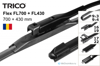 Trico Flex FL700 + Trico Flex FL430 Trico Flex FL700 + Trico Flex FL430
