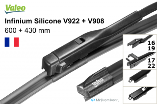Valeo Infinium Silicone V922 + Valeo Infinium Silicone V908 Valeo Infinium Silicone V922 + Valeo Infinium Silicone V908