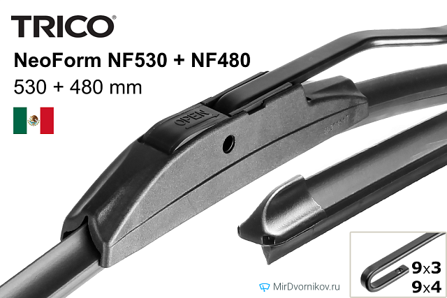 Trico NeoForm NF530 + Trico NeoForm NF480