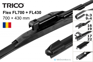 Trico Flex FL700 + Trico Flex FL430 Trico Flex FL700 + Trico Flex FL430