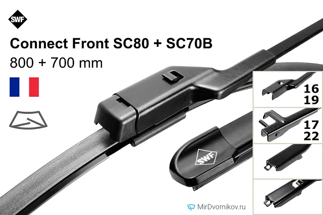 SWF Connect Front SC80 + SWF Connect Front SC70B SWF Connect Front SC80 + SWF Connect Front SC70B