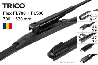 Trico Flex FL700 + Trico Flex FL530 Trico Flex FL700 + Trico Flex FL530