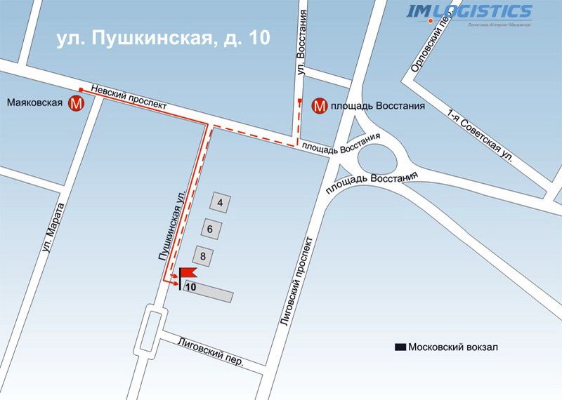 Карта улица пушкинская санкт петербург