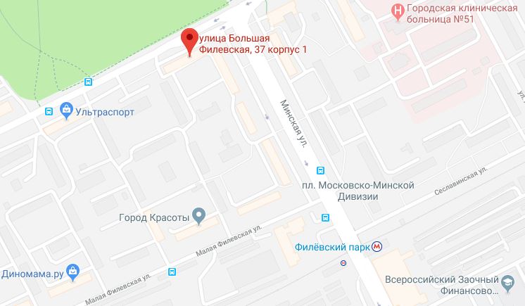 Карта большая филевская